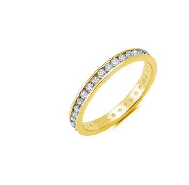 Classic Thin Eternity Band Finished in Gold