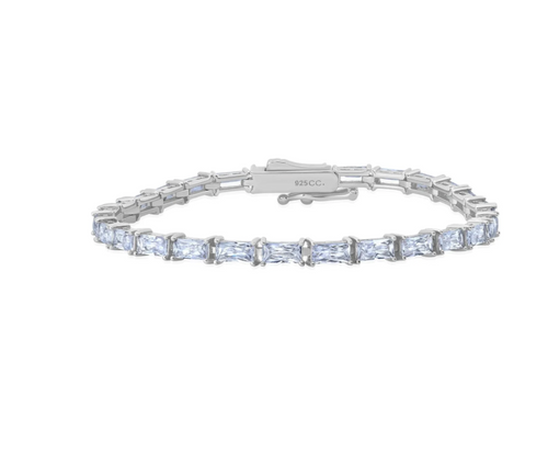 Baguette Cut Tennis Bracelet