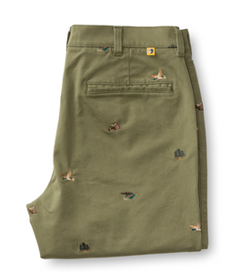 Gold School Chino Embroidered