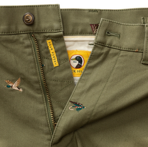 Gold School Chino Embroidered