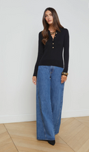 Load image into Gallery viewer, Sterling Collared Sweater Black/Gold