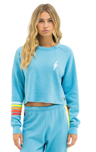 AVN Bolt Sweat-Crew Aqua