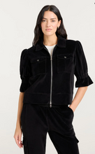 Load image into Gallery viewer, Velour Holly Jacket Black