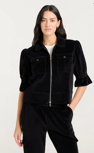 Velour Holly Jacket Black