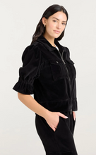 Load image into Gallery viewer, Velour Holly Jacket Black