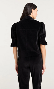 Velour Holly Jacket Black