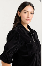 Load image into Gallery viewer, Velour Holly Jacket Black
