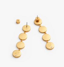 Load image into Gallery viewer, New England Multi Bezel Drop Earring