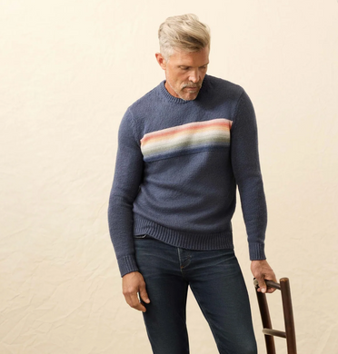 Heirloom Crewneck Sweater Navy Lake Torch