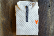 Load image into Gallery viewer, UT Quilted Pullover Cream
