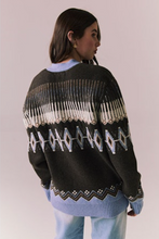 Load image into Gallery viewer, Autumn Fairisle Cardigan Espresso