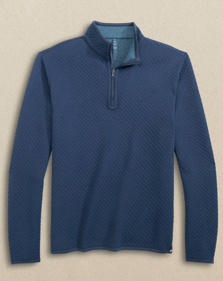 Oak Island Reversible 1/4 Zip Blue