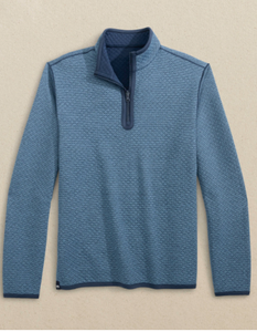 Oak Island Reversible 1/4 Zip Blue