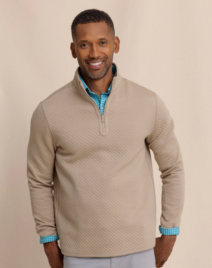 Oak Island Reversible 1/4 Zip Khaki