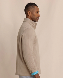 Oak Island Reversible 1/4 Zip Khaki