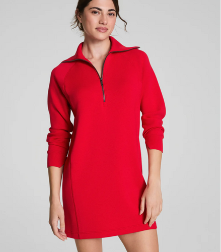 Airessentials Half Zip Dress Spanx Red