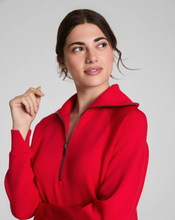 Load image into Gallery viewer, Airessentials Half Zip Dress Spanx Red
