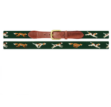 Load image into Gallery viewer, Needlepoint Belt Fox/Hound Hunter