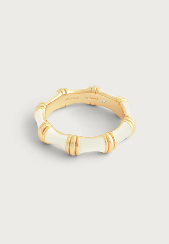 Bamboo Enameled Ring Cream