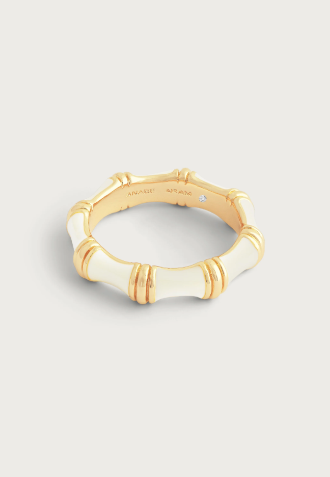 Bamboo Enameled Ring Cream