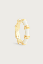 Load image into Gallery viewer, Bamboo Enameled Ring Cream