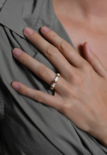 Load image into Gallery viewer, Bamboo Enameled Ring Cream