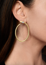 Load image into Gallery viewer, Serpent Hoop Earring