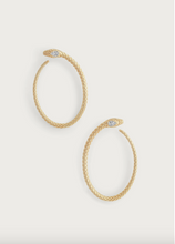 Load image into Gallery viewer, Serpent Hoop Earring