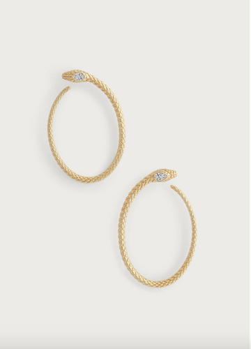 Serpent Hoop Earring