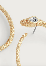 Load image into Gallery viewer, Serpent Hoop Earring