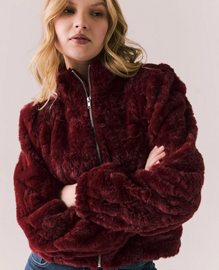 Puff Sleeve Jacket Cabernet