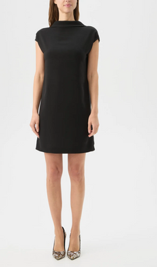 Chorus 2 Mock Neck Dress Black