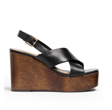 Vinny Wedge Sandal Black