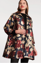 Load image into Gallery viewer, Cornelia Swing Coat Floral Jacquard