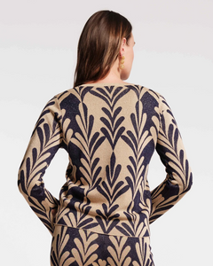 Dakota Knit Top Royal Palm Knit