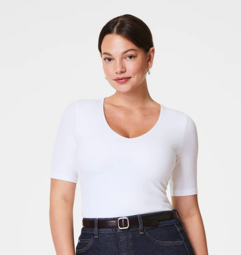 Smooth Jersey SS Top White
