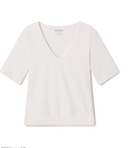 Smooth Jersey SS Top White