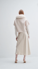 Load image into Gallery viewer, Short Sleeve Jacket with Fur Collar