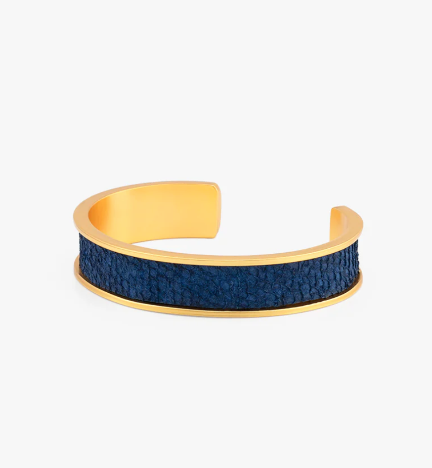 Lionfish Leather Thin Cuff