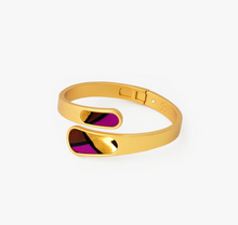 Load image into Gallery viewer, Aaliyah Bezel Hinge Cuff