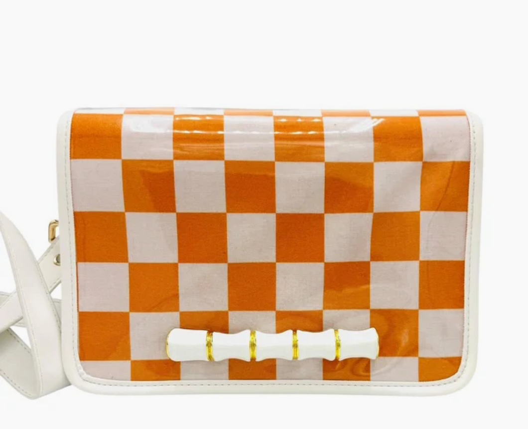 UT Checkerboard Clear Bag