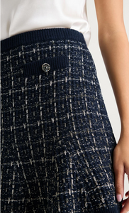 Ainara Skirt Navy/Silver