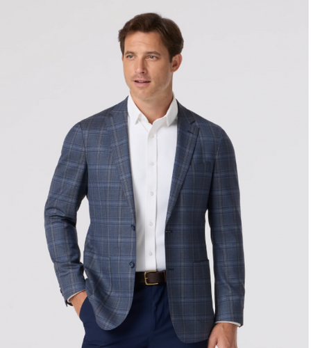 Lavalle Blazer Navy Multi Windowpane