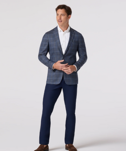 Lavalle Blazer Navy Multi Windowpane