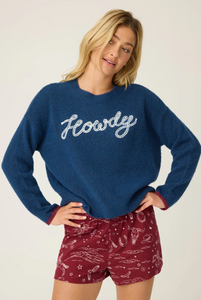 Howdy Snuggle Sweater Navy