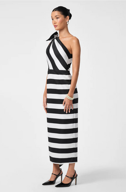 Romance Dress Black/White