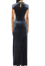 Load image into Gallery viewer, Biella Velvet Gown Slate