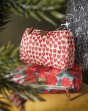 Load image into Gallery viewer, Small Cosmetic Bag Hearts