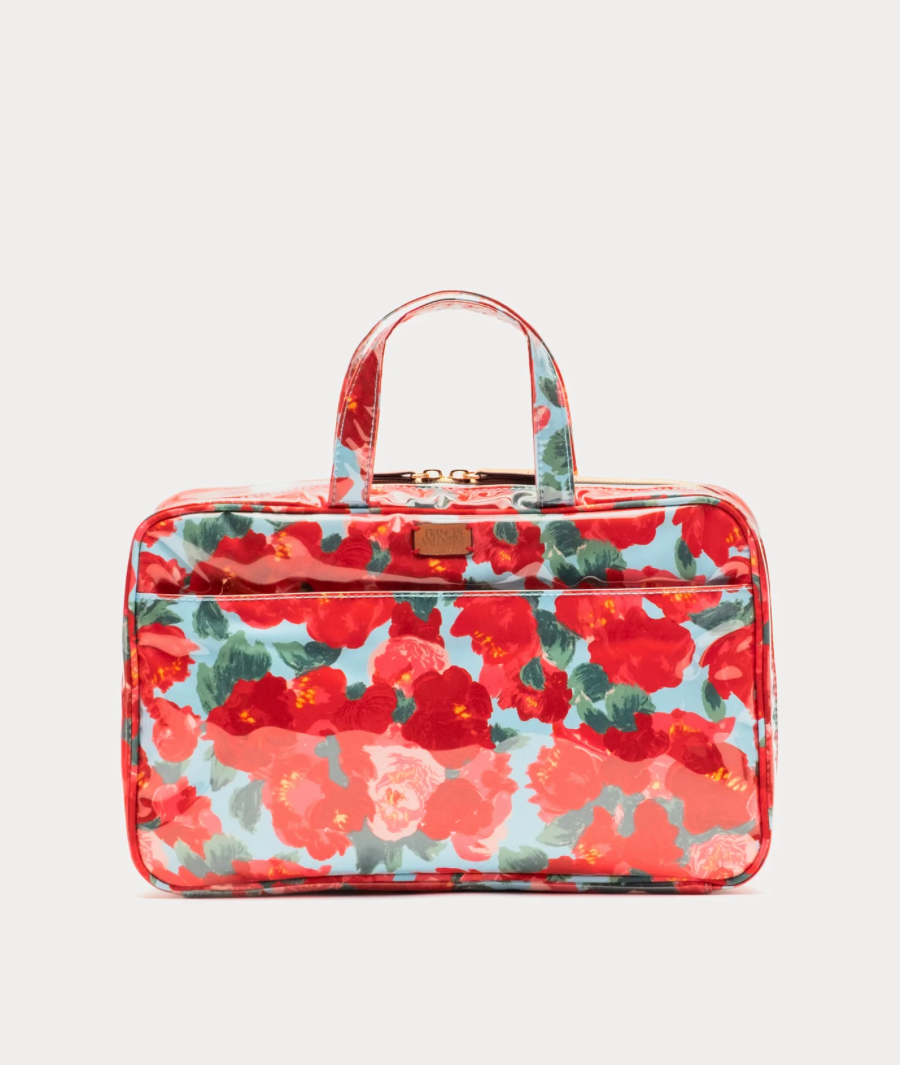 Hanging Travel Cosmetic Case Peony