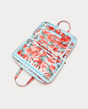 Load image into Gallery viewer, Hanging Travel Cosmetic Case Peony